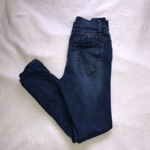 High rise push up jeans
